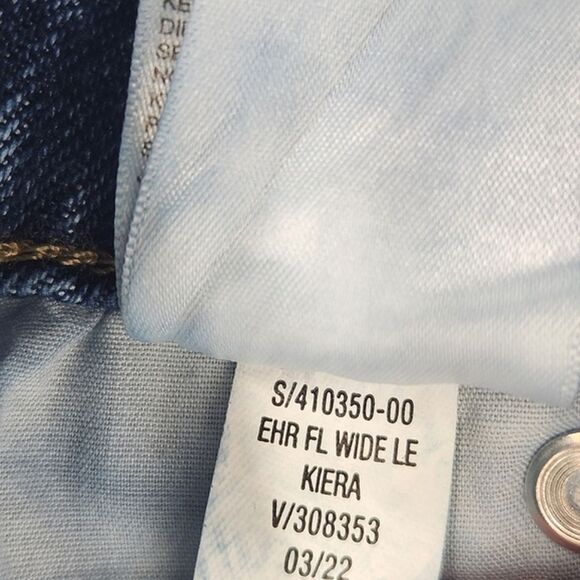 Old Navy Extra High Rise Sky High Wide Leg Jeans Size 28 Womens Blue Denim - Picture 9 of 9